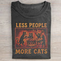 Vintage Less People More Cats T-shirt