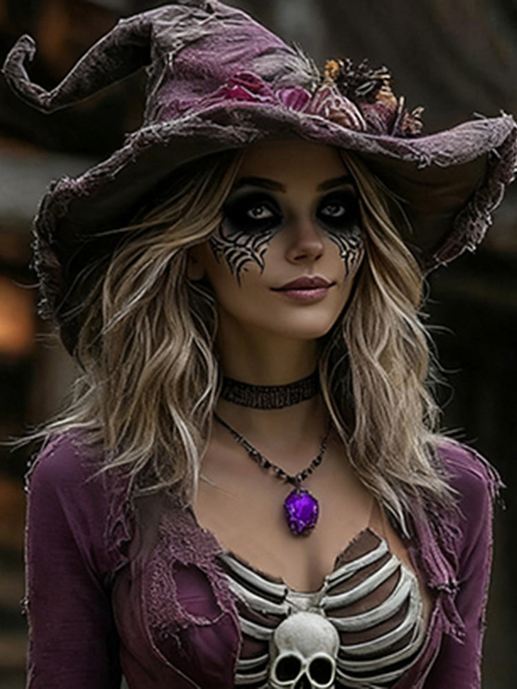 Halloween Party Felt Witch Hat