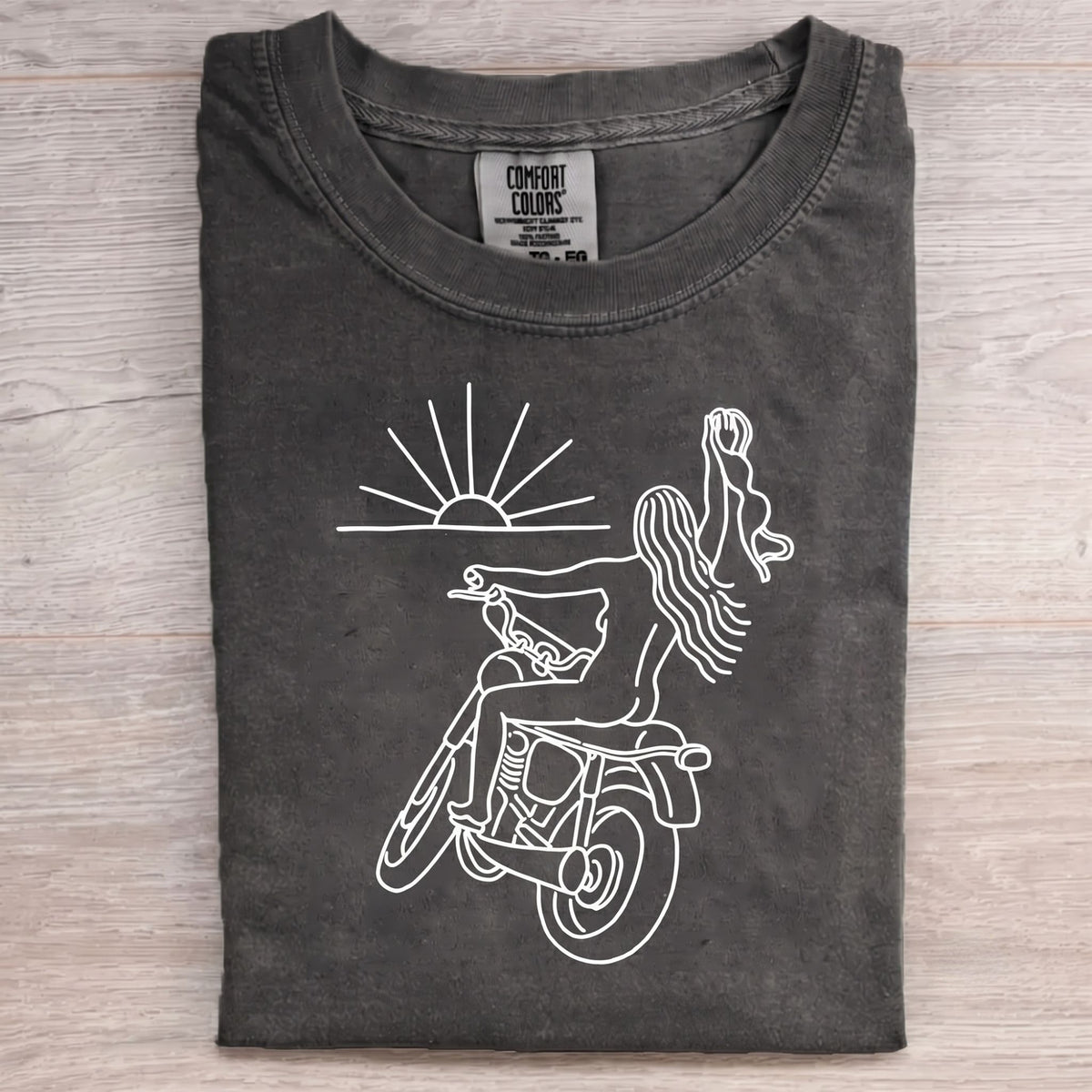 Naked Girl On Ride T-shirt
