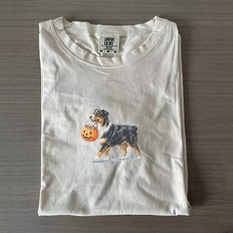Australian Shepherd Halloween T-shirt