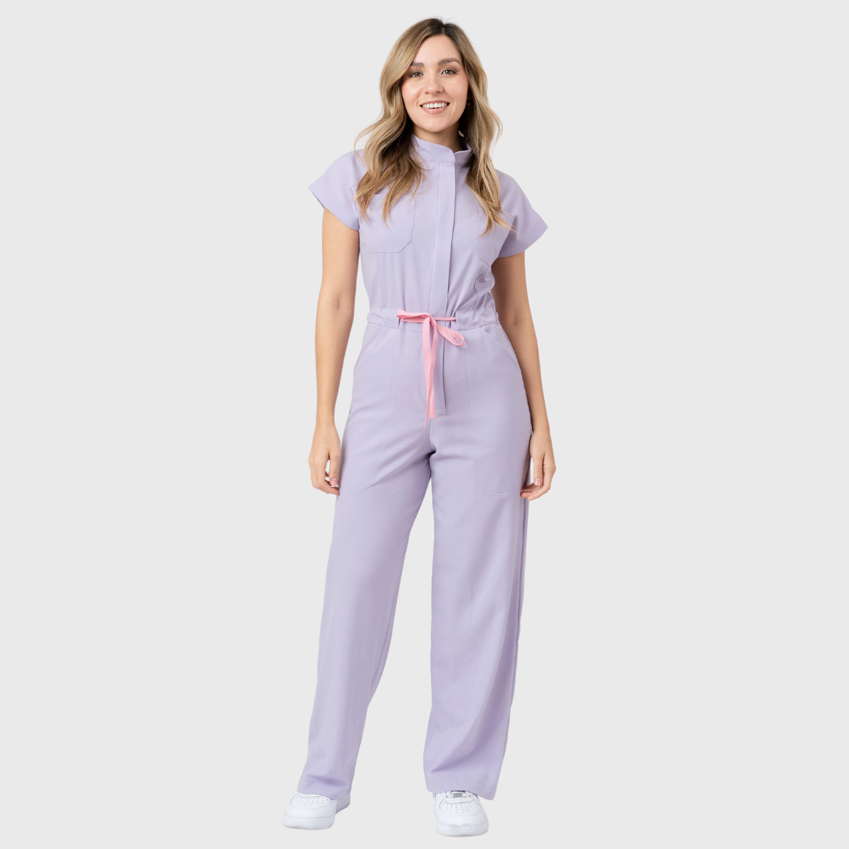 Women's 4-Pocket Loose Fit Scrub Jumpsuit Jog009