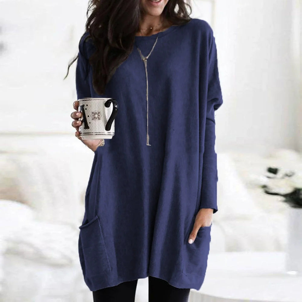 Women's Lightweight Long Sleeve Tunic Top (Buy 3 Free Shipping)