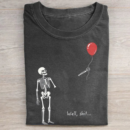 Funny Skeleton Balloon T-shirt