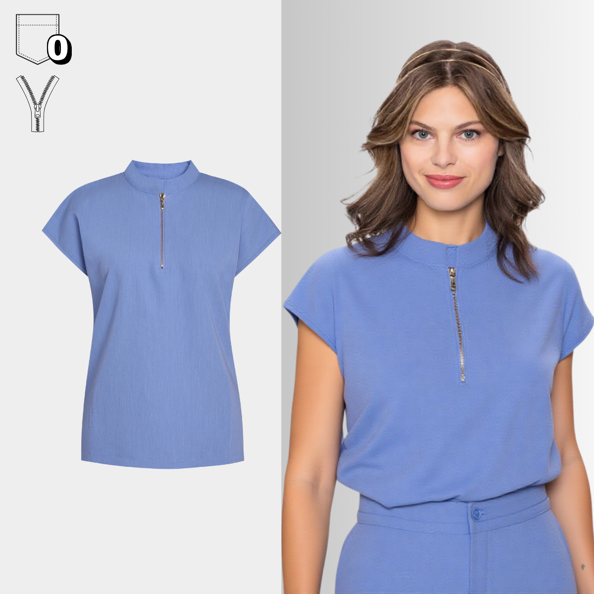Cora Scrub Top