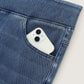 Stretchy Pull-On Wide-Leg Knit Jeans