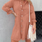 2023 Washed Denim Puff Sleeve Dress (Buy 2 Free Shipping)-Pink Laura