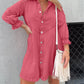 2023 Washed Denim Puff Sleeve Dress (Buy 2 Free Shipping)-Pink Laura