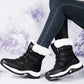 Rakkiss Women's Thermal Winter Hiking Boots - High-Cut Fleece Lined Snow Boots (Pink, White & Black - US 5-10)