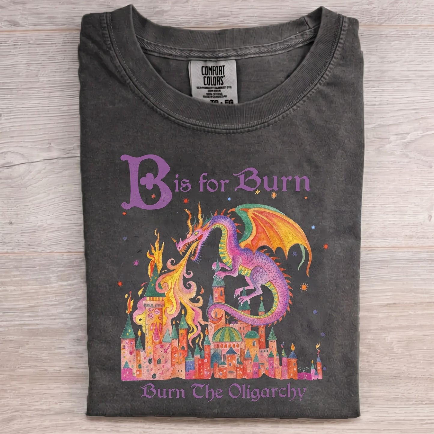 Burn The Oligarchy Washed T-Shirt