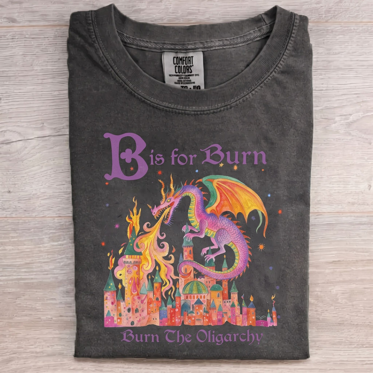 Burn The Oligarchy Washed T-Shirt