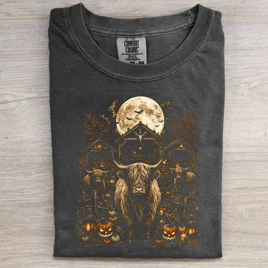 Halloween Highland Cow T-shirt