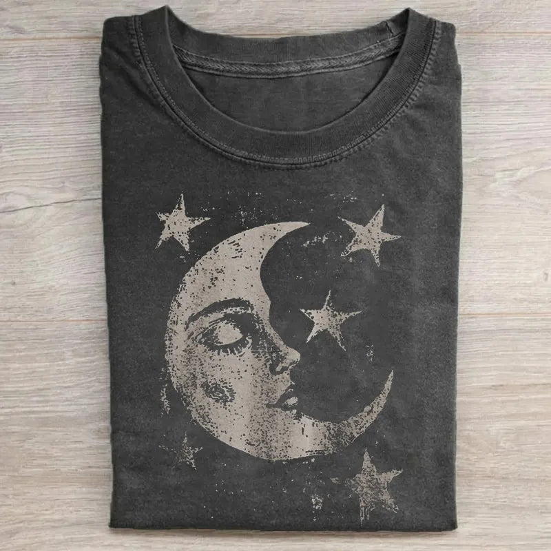 Vintage Celestial Moon Stars T-shirt