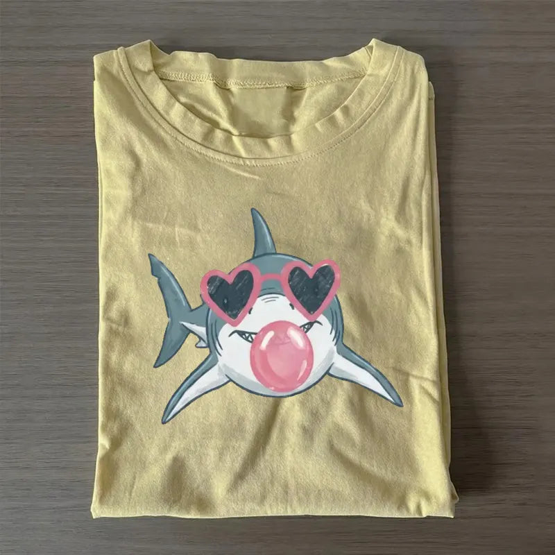 Shark Blowing Bubble T-shirt