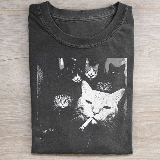 Funny Gangster Cat T-shirt