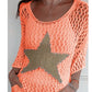 Five-Star Round Neck Hollow Crochet Tops (Buy 3 Free Shipping)