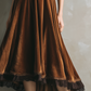 Vintage Three-Quarter Sleeves Lace Velvet Midi Dress