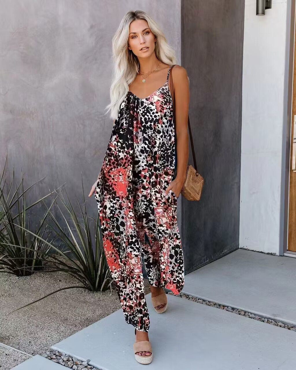 Loose Tie-dye Cute Jumpsuit