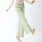 Loose Cotton Drawstring Wide Leg Pants For Yoga Dance With Pockets