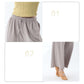 Loose Cotton Drawstring Wide Leg Pants For Yoga Dance With Pockets