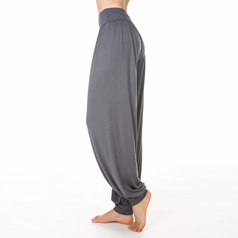 Solid Color Modal Yoga Dance Long Harem Pants