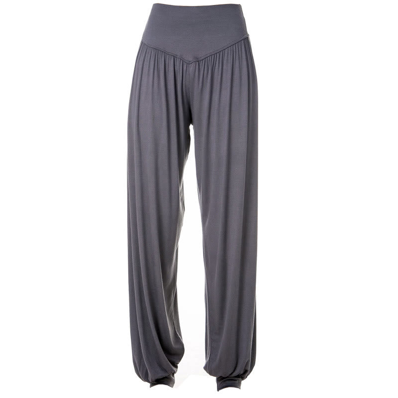 Solid Color Modal Yoga Dance Long Harem Pants