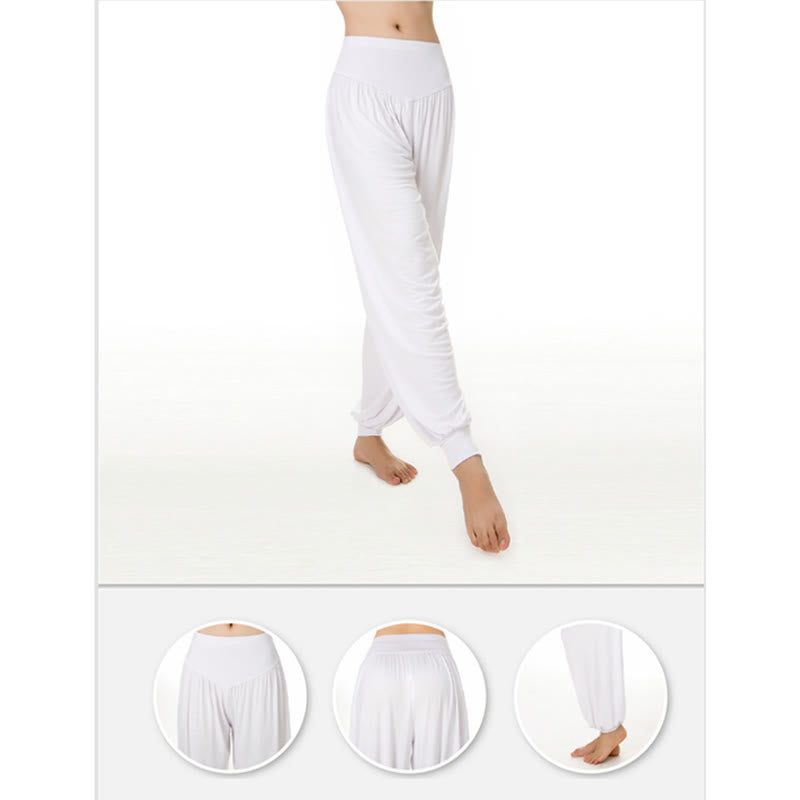 Solid Color Modal Yoga Dance Long Harem Pants