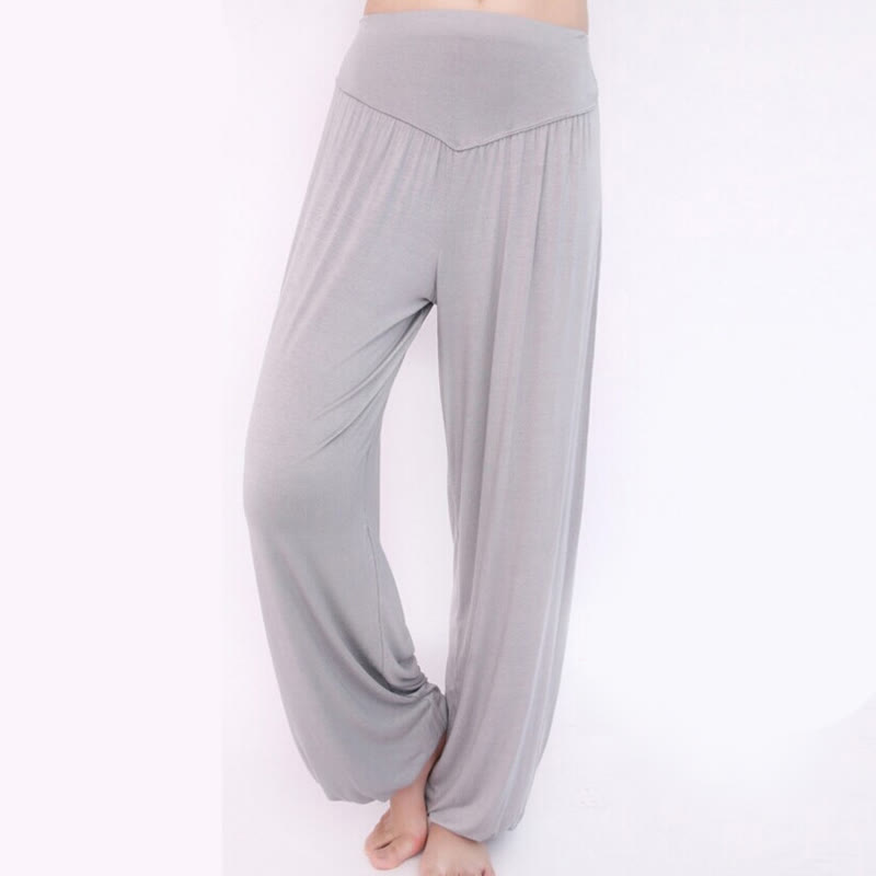 Solid Color Modal Yoga Dance Long Harem Pants