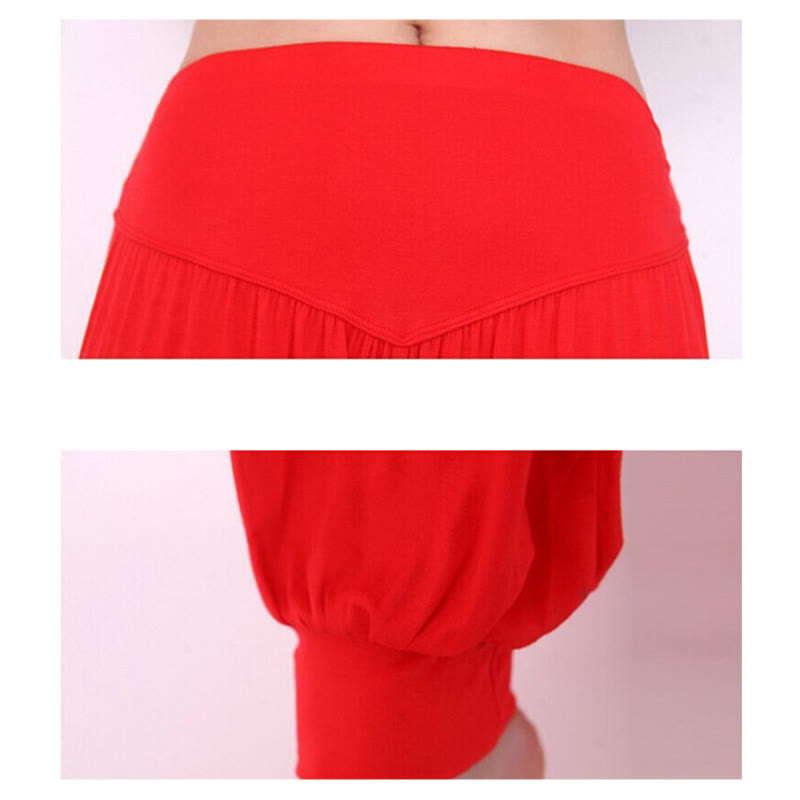 Solid Color Modal Yoga Dance Long Harem Pants