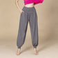 Solid Color Modal Yoga Dance High Waist Harem Pants With Pockets