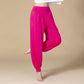 Solid Color Modal Yoga Dance High Waist Harem Pants With Pockets