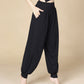 Solid Color Modal Yoga Dance High Waist Harem Pants With Pockets