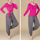Solid Color Modal Yoga Dance High Waist Harem Pants With Pockets