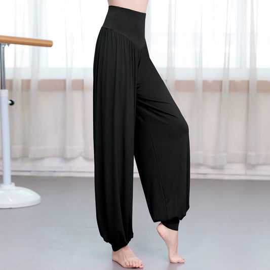 Plain Color Loose Modal Yoga Dance Harem Pants