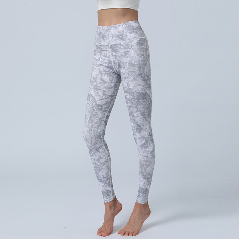 Flowers Leaves Print Sports Fitness Yoga High Waist Leggings Women's Yoga Pants
