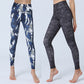 Flowers Leaves Print Sports Fitness Yoga High Waist Leggings Women's Yoga Pants