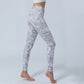 Flowers Leaves Print Sports Fitness Yoga High Waist Leggings Women's Yoga Pants
