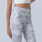 Flowers Leaves Print Sports Fitness Yoga High Waist Leggings Women's Yoga Pants