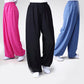 Summer Elastic Waist Tai Chi Qigong Practice Cotton Linen Unisex Pants
