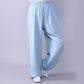 Summer Elastic Waist Tai Chi Qigong Practice Cotton Linen Unisex Pants