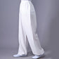 Summer Elastic Waist Tai Chi Qigong Practice Cotton Linen Unisex Pants