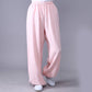 Summer Elastic Waist Tai Chi Qigong Practice Cotton Linen Unisex Pants