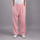 Summer Unisex Elastic Waist Tai Chi Qigong Practice Breathable Cotton Linen Pants With Pockets