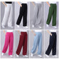 Summer Unisex Elastic Waist Tai Chi Qigong Practice Breathable Cotton Linen Pants With Pockets