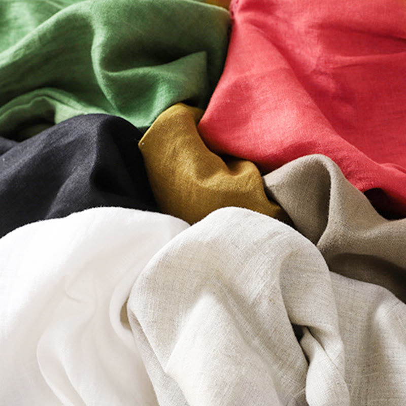 Summer Women's Cotton Drawstring Harem Pants With Pockets