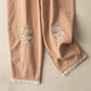 Casual Lace Trim Embroidered Cotton Harem Pants With Pockets