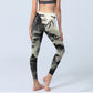 Ink Bamboo Pine Mountains Print Gym Leggings Women's Yoga Pants