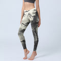 Ink Bamboo Pine Mountains Print Gym Leggings Women's Yoga Pants