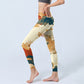 Colorful Clouds Print Fitness Leggings Women's Yoga Pants