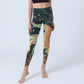 Dark Slate Gray Double Koi Fish Sky Lantern Tower Exercise Leggings Women's Yoga Pants