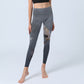 Auspicious White Crane Pine Tree Print Gym Leggings Women's Yoga Pants
